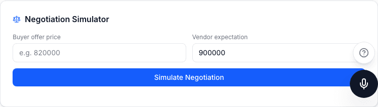 Negotiation Simulator — KeydIn screenshot